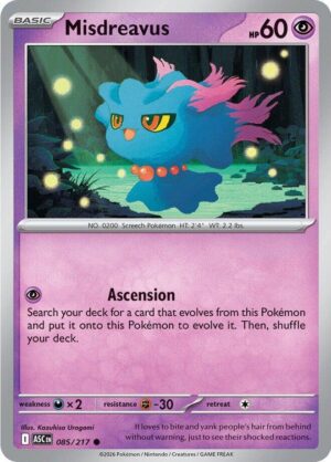 Misdreavus - 085/217 - 085/217: ME: Ascended Heroes