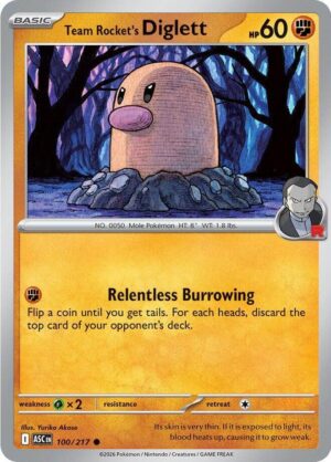 Team Rocket's Diglett - 100/217: ME: Ascended Heroes