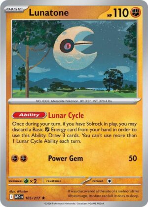 Lunatone - 105/217: ME: Ascended Heroes