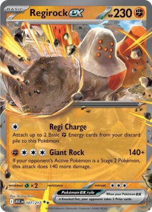 Regirock ex - 107/217: ME: Ascended Heroes