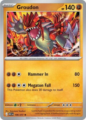 Groudon - 108/217: ME: Ascended Heroes