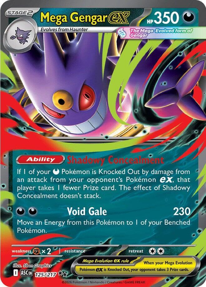 Mega Gengar ex - 125/217 - 125/217: ME: Ascended Heroes