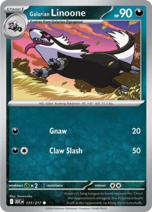 Galarian Linoone - 131/217: ME: Ascended Heroes