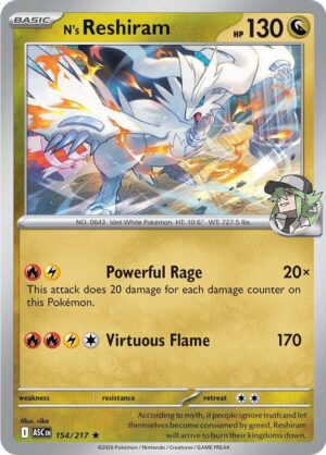 N's Reshiram - 154/217: ME: Ascended Heroes