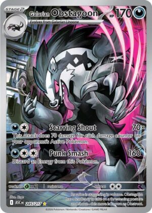 Galarian Obstagoon - 245/217 - 245/217: ME: Ascended Heroes