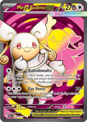 Mega Audino ex - 253/217 - 253/217: ME: Ascended Heroes
