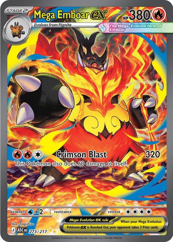 Mega Emboar ex - 273/217 - 273/217: ME: Ascended Heroes