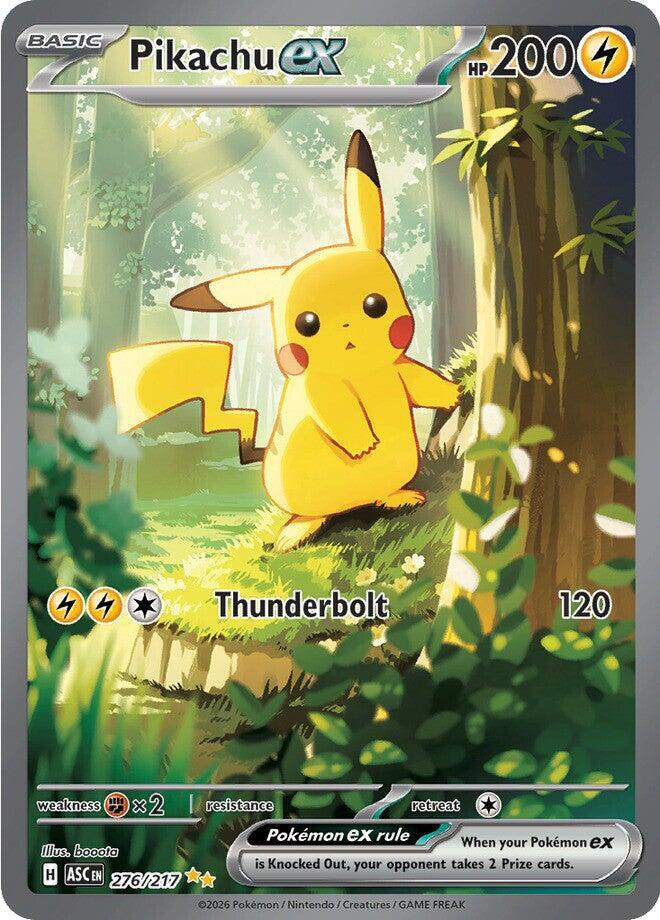 Pikachu ex - 276/217 - 276/217: ME: Ascended Heroes