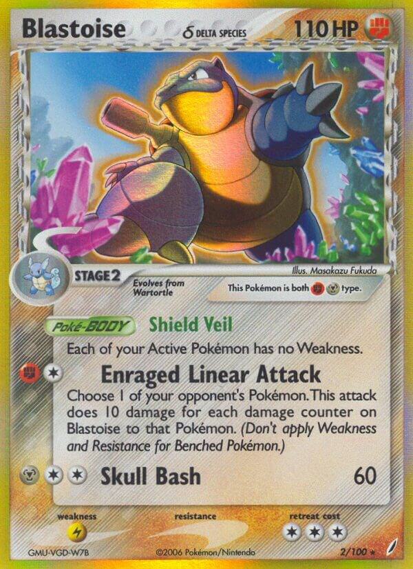 Blastoise (Delta Species) - 2/100: Crystal Guardians (LP)
