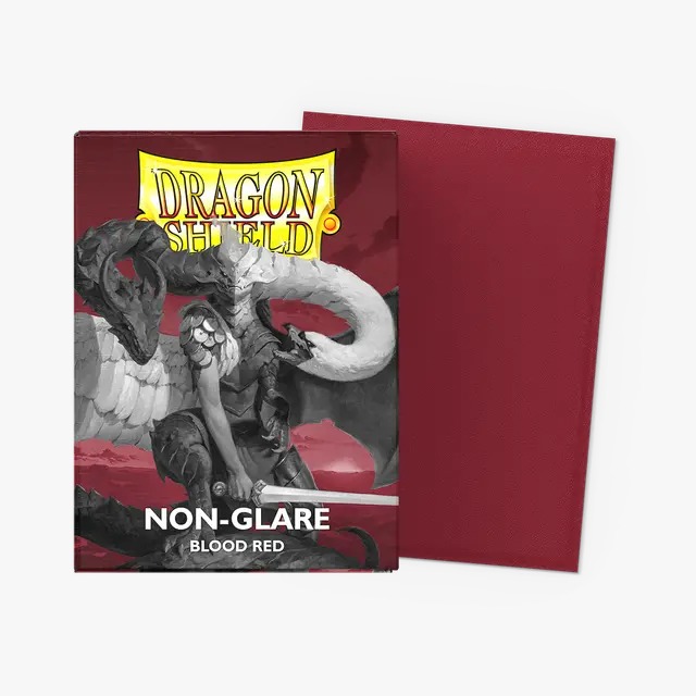Sleeves - Dragon Shield: Blood Red Non Glare - Matte