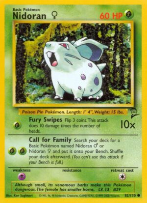 Nidoran F - 082/130: Base Set 2 (LP)