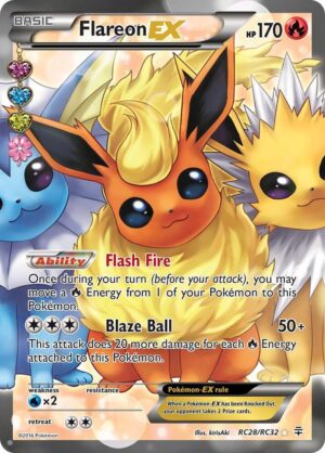 Flareon EX (Full Art) - RC28/RC32: Generations: Radiant Collection (LP)