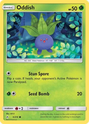 Oddish (5) - 5/214: SM - Unbroken Bonds