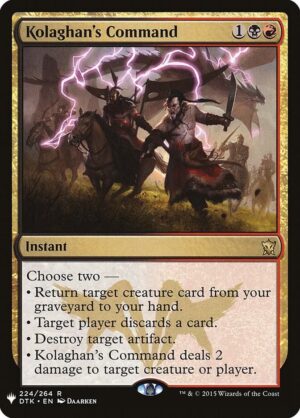 Kolaghan's Command - 224: The List Reprints