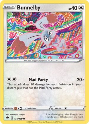 Bunnelby - 150/189: SWSH03: Darkness Ablaze