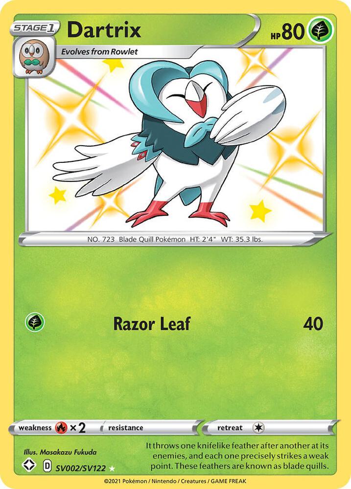 Dartrix - SV002/SV122: Shining Fates: Shiny Vault