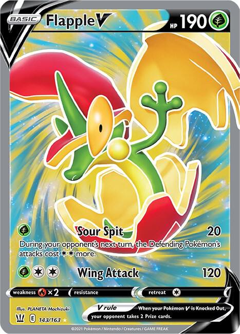 Flapple V (Full Art) - 143/163: SWSH05: Battle Styles