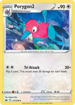 Porygon2 - 117/198: SWSH06: Chilling Reign (LP)