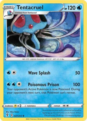Tentacruel - 027/203: SWSH07: Evolving Skies