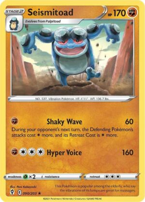 Seismitoad - 090/203: SWSH07: Evolving Skies