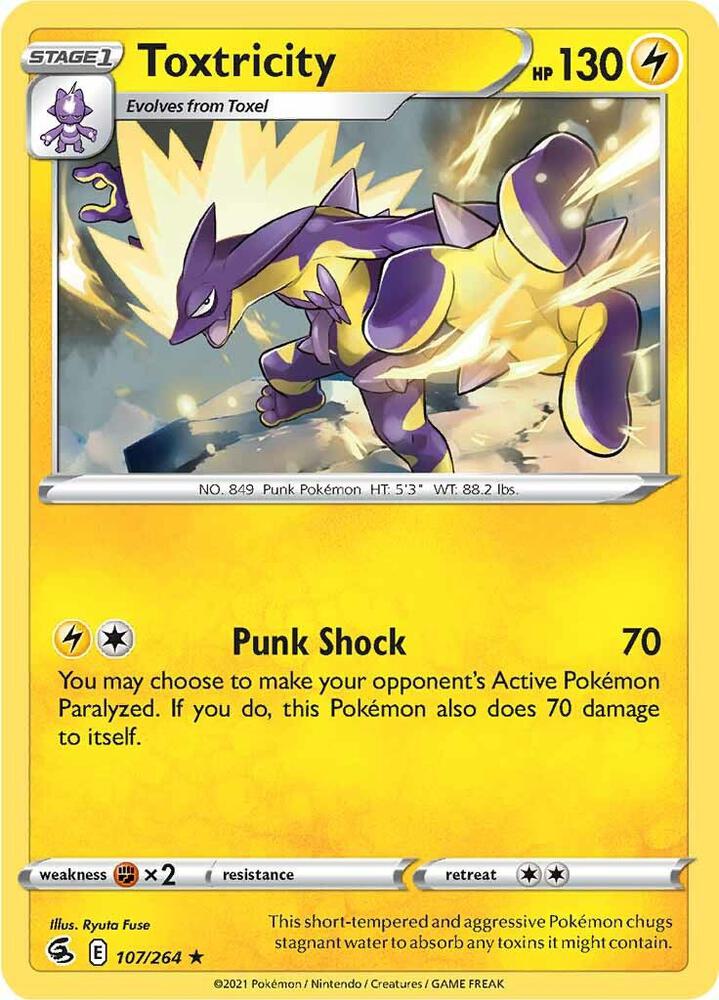 Toxtricity (107) - 107/264: SWSH08: Fusion Strike