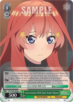 Conversation With Dad, Itsuki Nakano - 5HY/W90-E028 U: The Quintessential Quintuplets 2