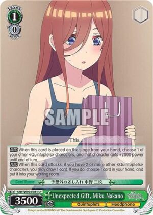 Unexpected Gift, Miku Nakano - 5HY/W90-E031 U: The Quintessential Quintuplets 2