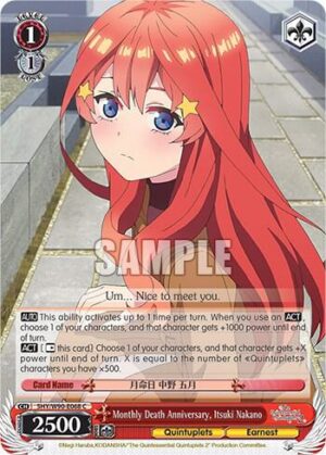Monthly Death Anniversary, Itsuki Nakano - 5HY/W90-E068 C: The Quintessential Quintuplets 2