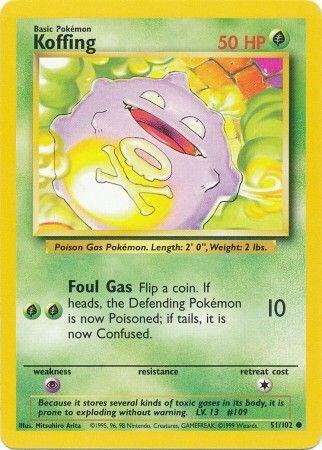 Koffing - 051/102: Base Set (LP)