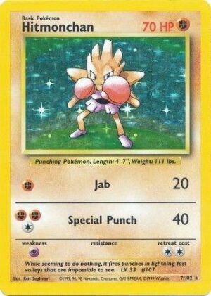 Hitmonchan - 007/102: Base Set (LP)