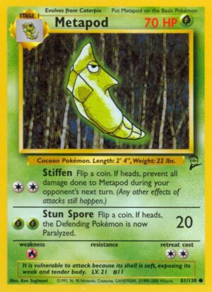 Metapod - 081/130: Base Set 2 (LP)