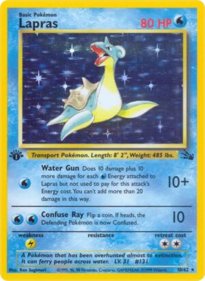 Lapras (10) - 10/62: Fossil (LP)