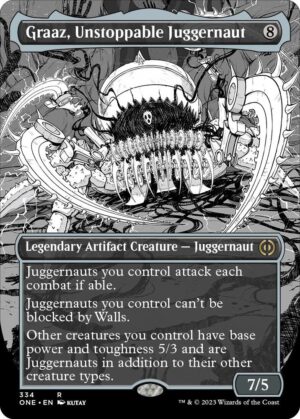 Graaz, Unstoppable Juggernaut (Borderless) - 334: Phyrexia: All Will Be One
