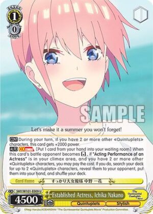 Established Actress, Ichika Nakano - 5HY/W101-E009 U: The Quintessential Quintuplets Movie