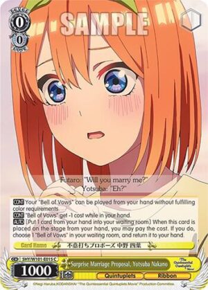 Surprise Marriage Proposal, Yotsuba Nakano - 5HY/W101-E015 C: The Quintessential Quintuplets Movie