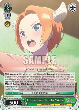 In a Costume, Yotsuba Nakano - 5HY/W101-E033 U: The Quintessential Quintuplets Movie