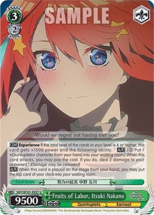 Fruits of Labor, Itsuki Nakano - 5HY/W101-E037 U: The Quintessential Quintuplets Movie