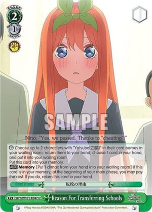 Reason For Transferring Schools - 5HY/W101-E047 U: The Quintessential Quintuplets Movie