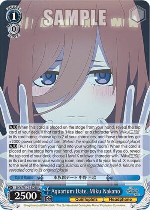 Aquarium Date, Miku Nakano - 5HY/W101-E088 U: The Quintessential Quintuplets Movie