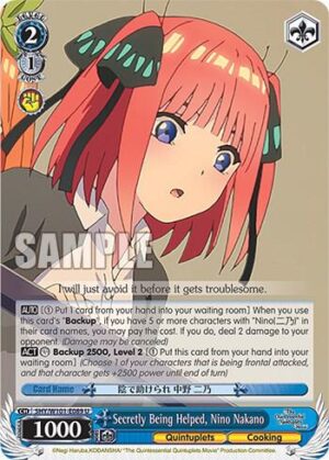 Secretly Being Helped, Nino Nakano - 5HY/W101-E089 U: The Quintessential Quintuplets Movie