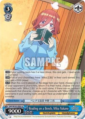 Reading on a Bench, Miku Nakano - 5HY/W101-E091 U: The Quintessential Quintuplets Movie