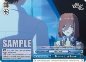Dream to Achieve - 5HY/W101-E100 CC: The Quintessential Quintuplets Movie