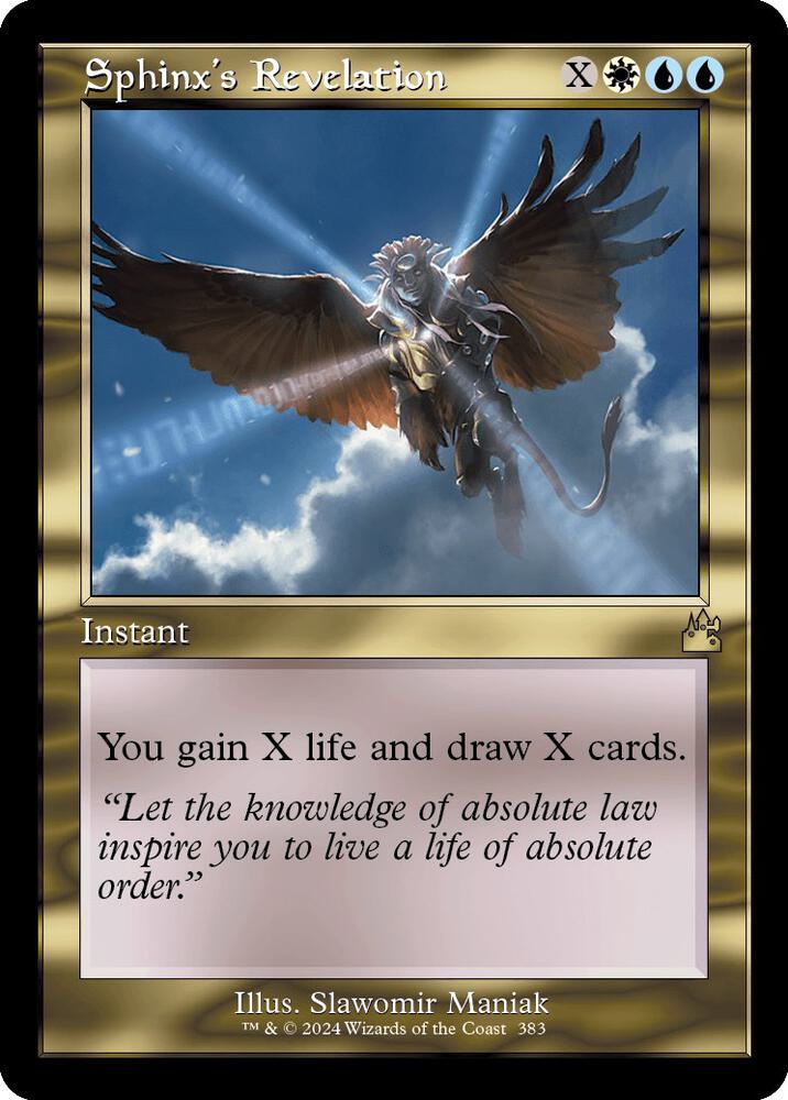 Sphinx's Revelation (Retro Frame) - 383: Ravnica Remastered (MP)