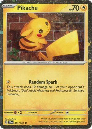 Pikachu - 051/162 (Cosmo Holo) - 051/162: Miscellaneous Cards & Products
