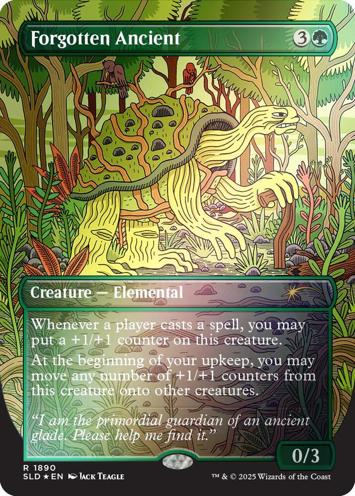 Forgotten Ancient (Rainbow Foil) - 1890: Secret Lair Drop Series