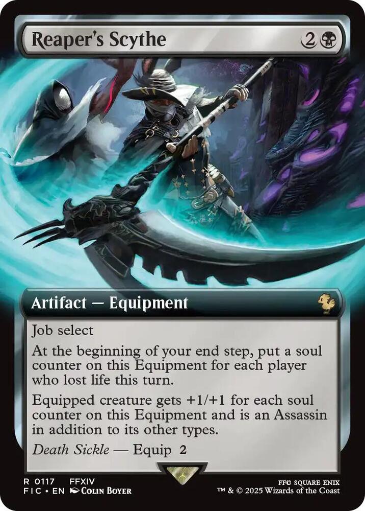 Reaper's Scythe (Extended Art) - 117: Commander: FINAL FANTASY (LP)