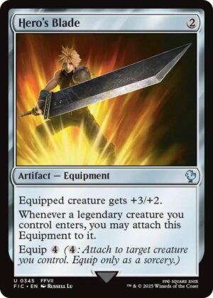 Hero's Blade (Surge Foil) - 345: Commander: FINAL FANTASY