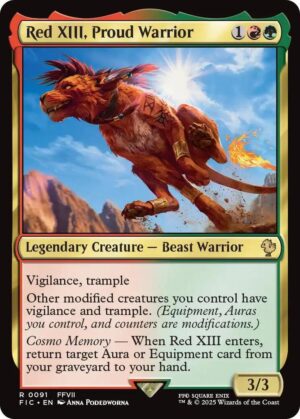 Red XIII, Proud Warrior (Surge Foil) - 91: Commander: FINAL FANTASY