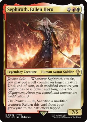 Sephiroth, Fallen Hero (Surge Foil) - 92: Commander: FINAL FANTASY