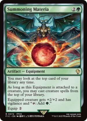 Summoning Materia (Surge Foil) - 72: Commander: FINAL FANTASY